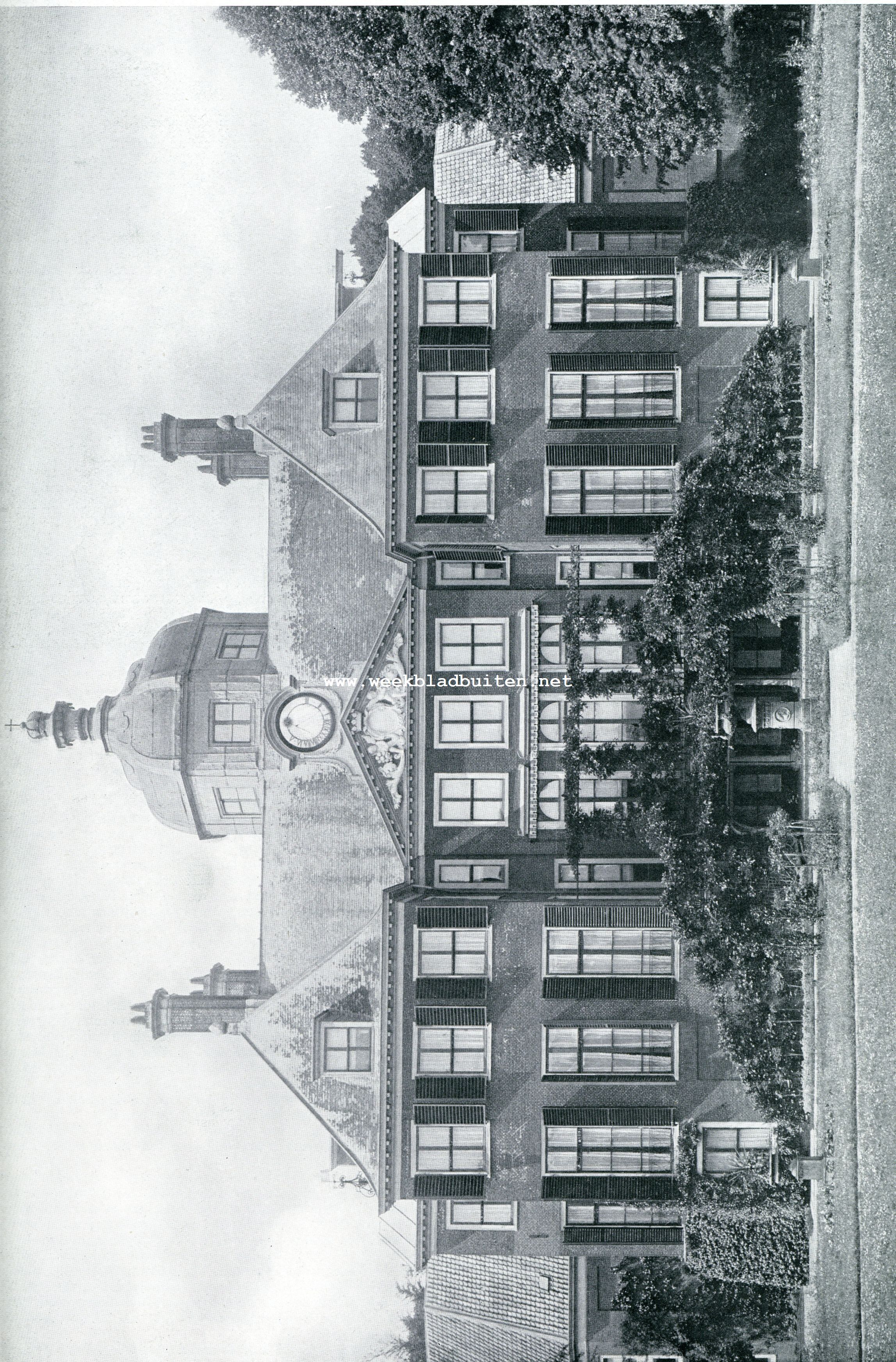 HUIS TEN BOSCH. Achterzijde van het Huis Ten Bosch, uitkijkende op het park aan den Bezuidenhoutschen Weg