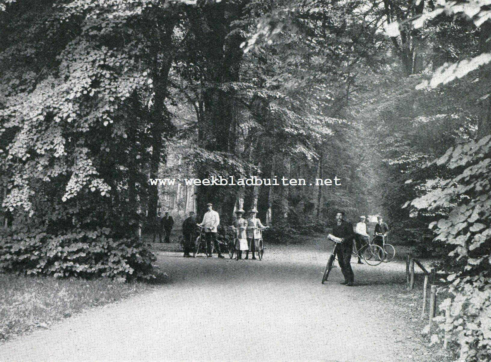 Historische lanen. Ingang Spanjaardslaan, zijde Wagenweg, in 1907