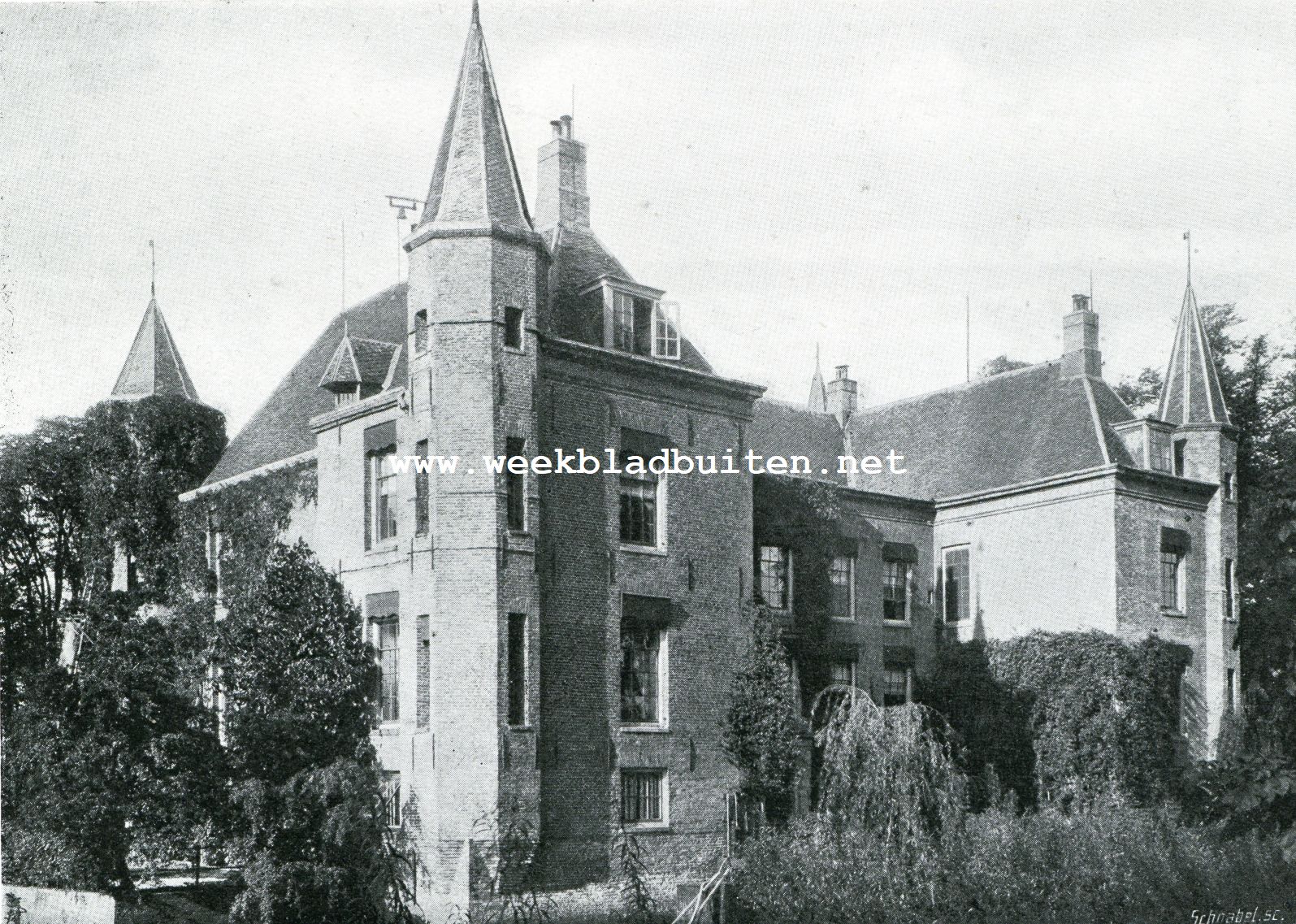 Het Kasteel Zuylen. Zuylen. Z.W. Zijde