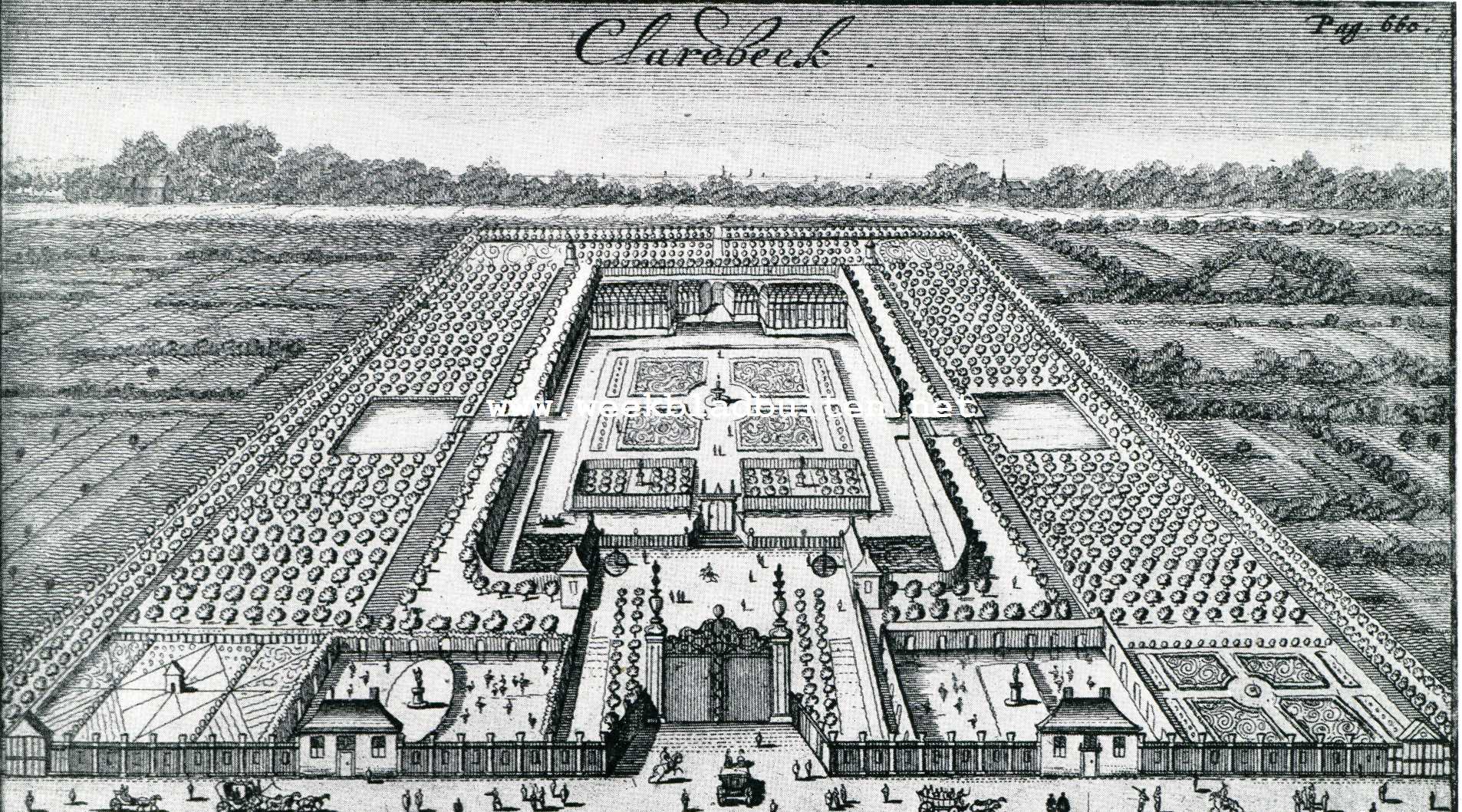 Dutch Gardens. XII. Clarebeek bij Middelburg in 1696. De zeeuwsche tuinen uit die tijd hebben een gehel ander cachet dan die der andere Hollandsche provincin - dagteekenen waarschijnlijk uit het tijdperk 1600-1670