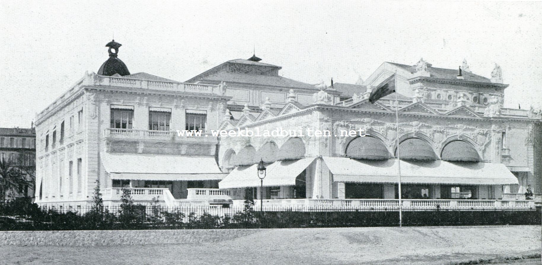 Auto-tocht Genua-Amsterdam. Cannes. Het Casino
