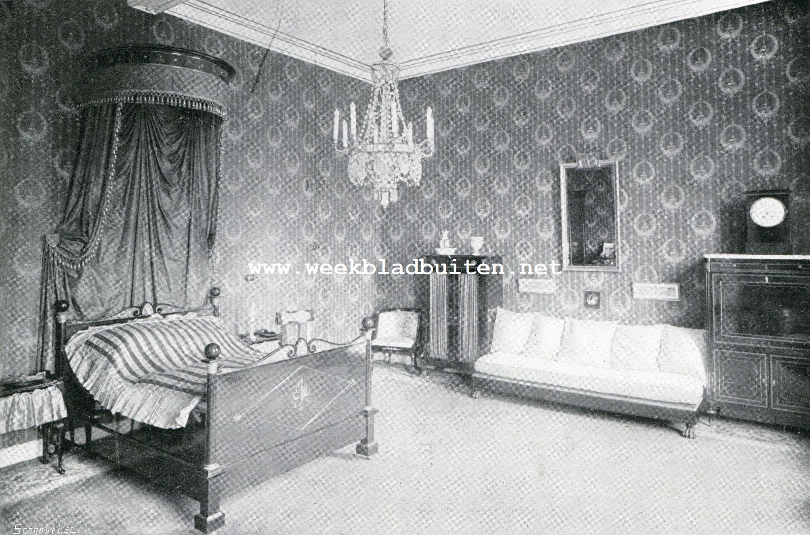 Het Kasteel Heeze. (de Empire-kamer rechts)