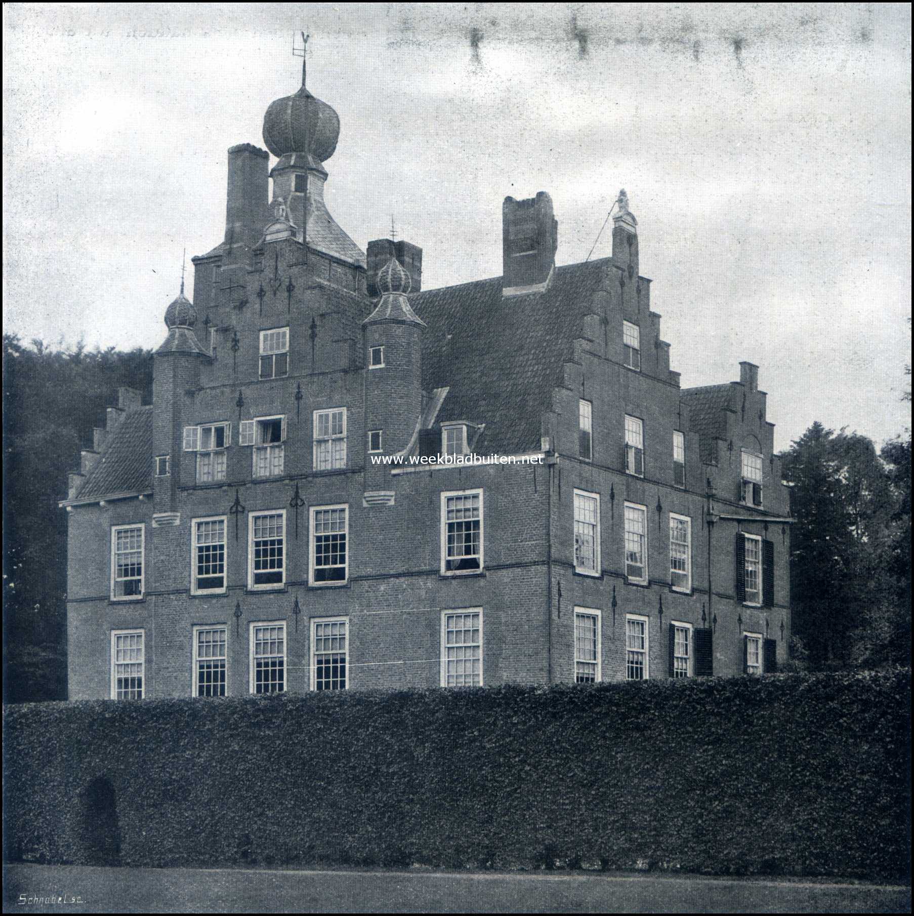 Het Kasteel Zuylestein. Zuylestein. Achtergevel