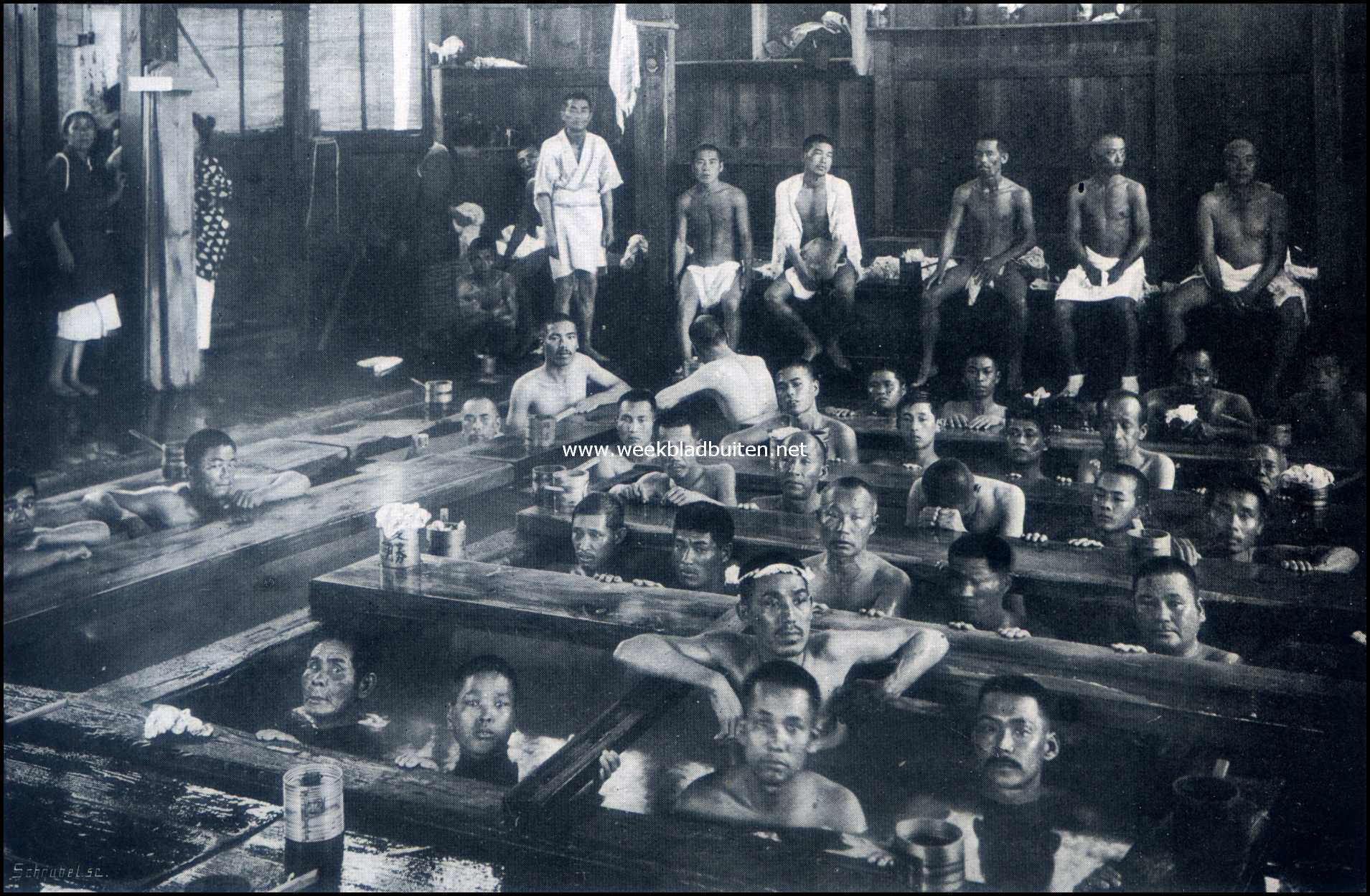 De warme bronnen van Japan. (In de badkuipen)