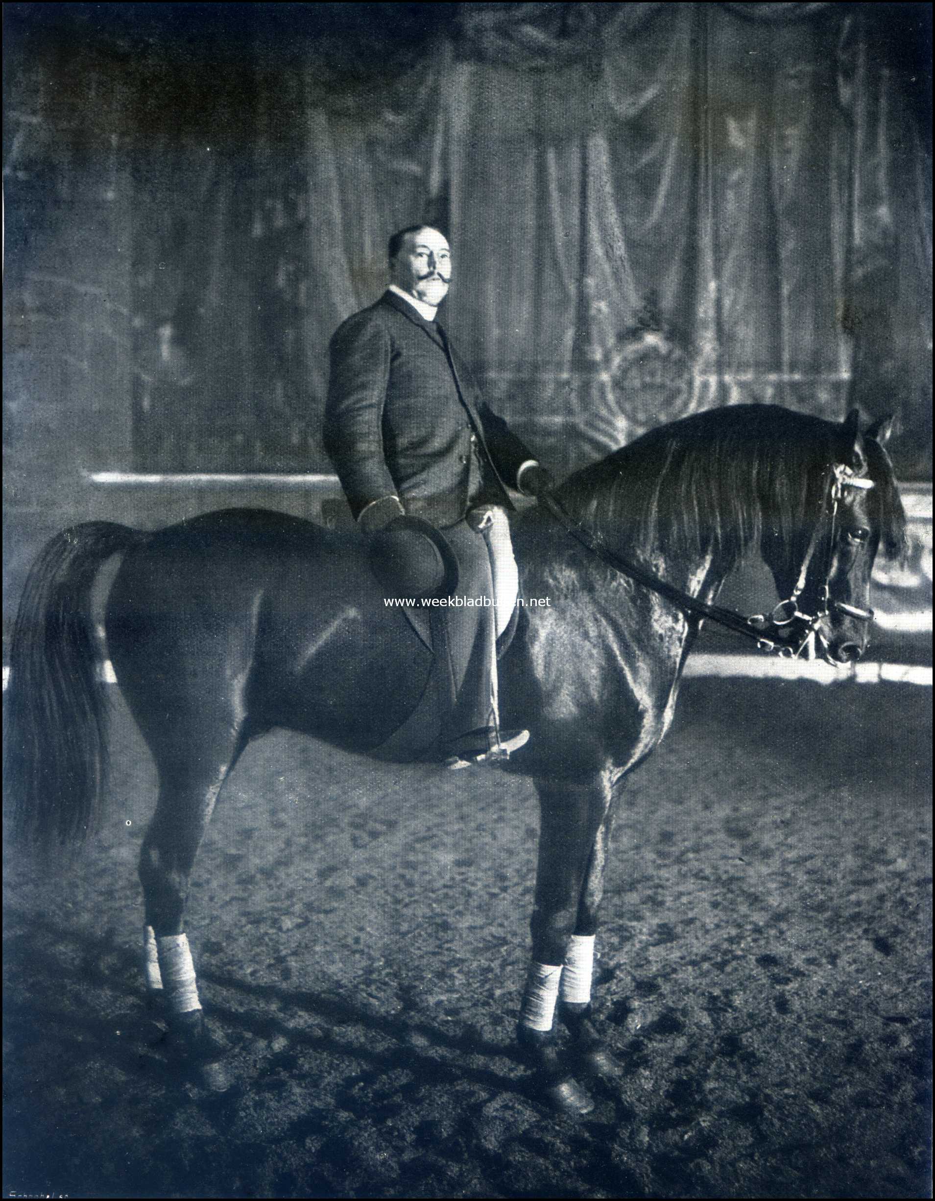 Oscar Carr op den Trakehner hengst Walzertraum