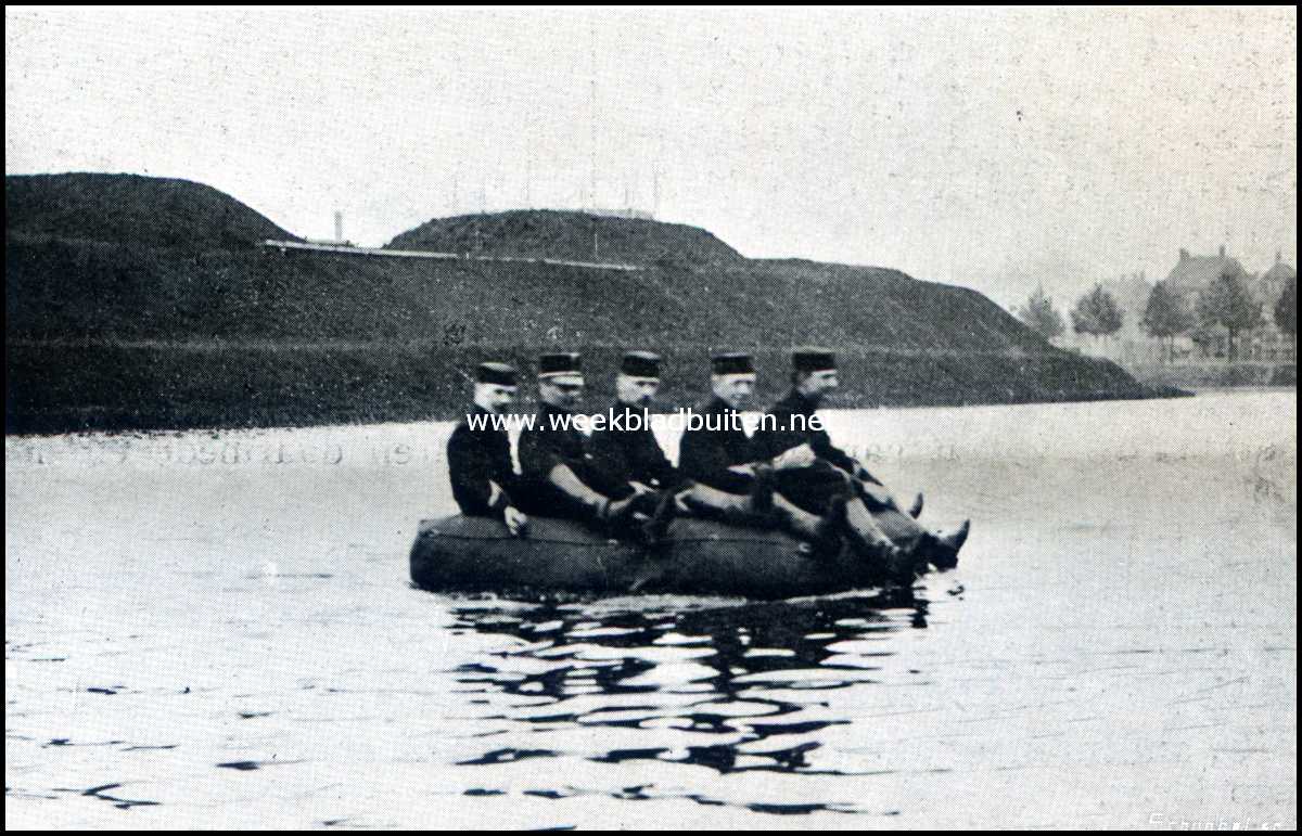 Varen met drijfzakken. Varen met den drijfzak