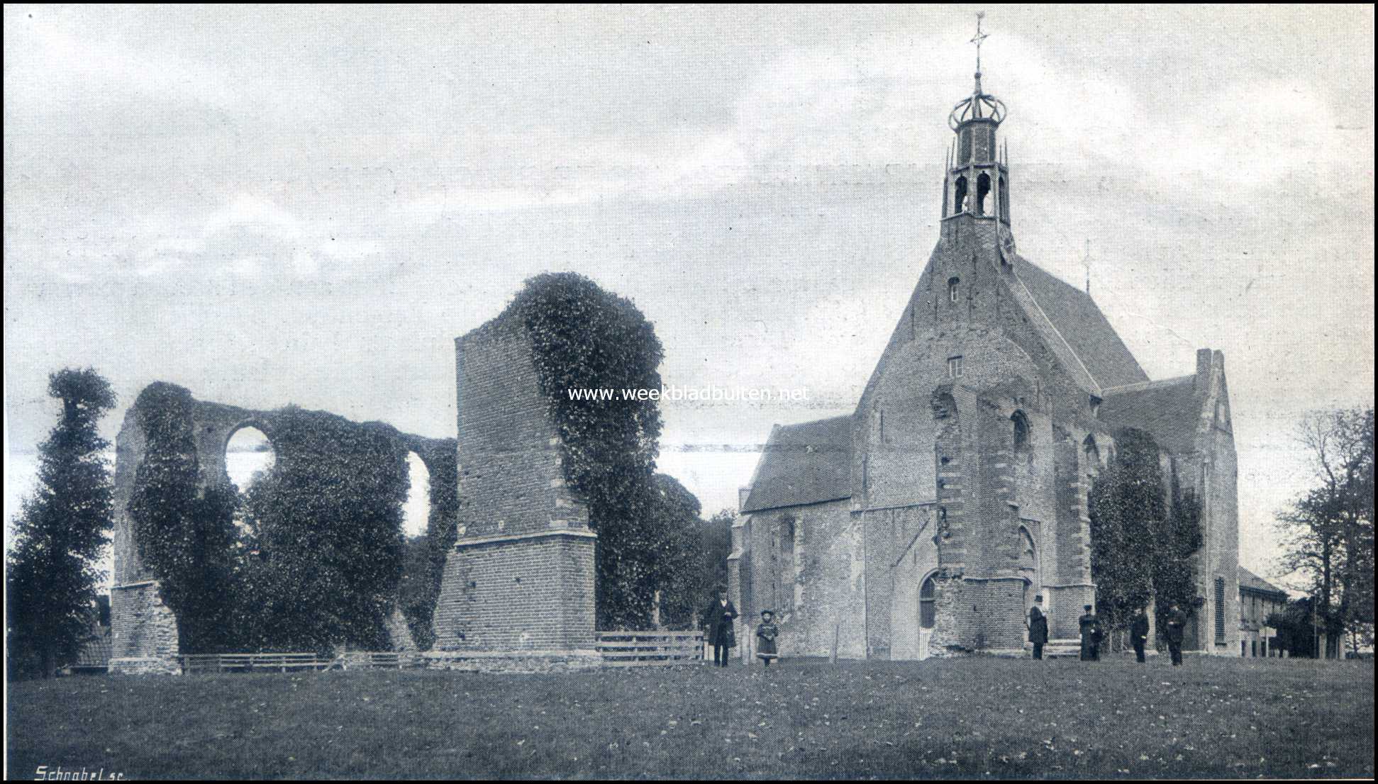 Een Natuur-Idylle. Kerk met rune te Bergen (N.H.)
