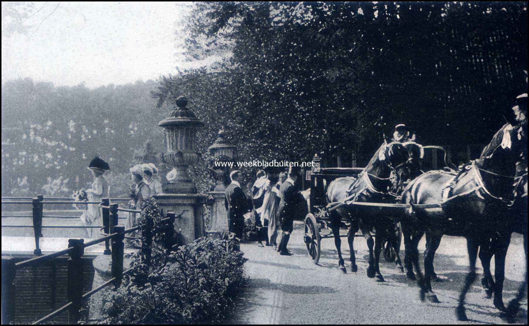 Aankomst van de Keizerin op het Kasteel