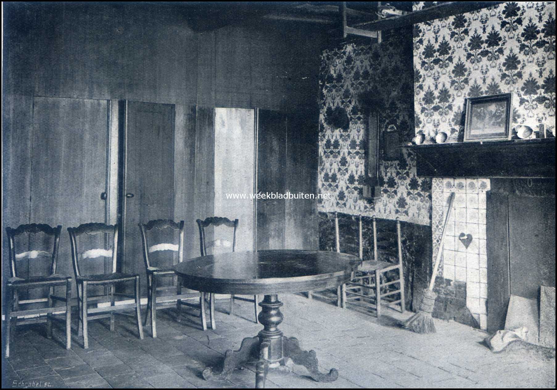 De oude heerlijkheid Westerwolde. Westerwolde. Woonkamer in een oude boerderij