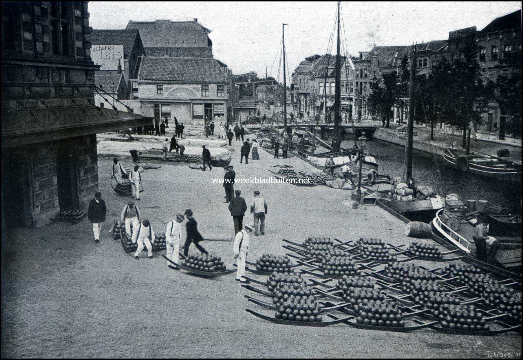 De Kaasmarkt te Alkmaar. Het vervoer
