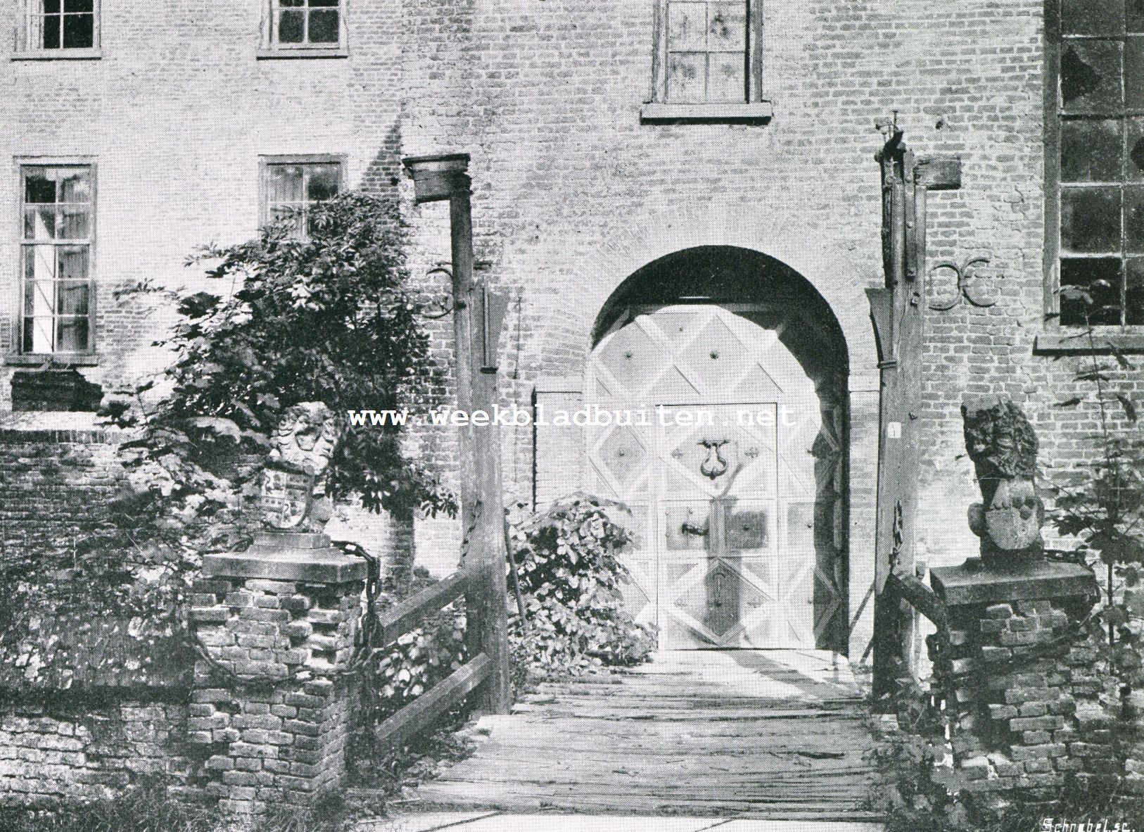 De Doorwerth. De toegang to het kasteel