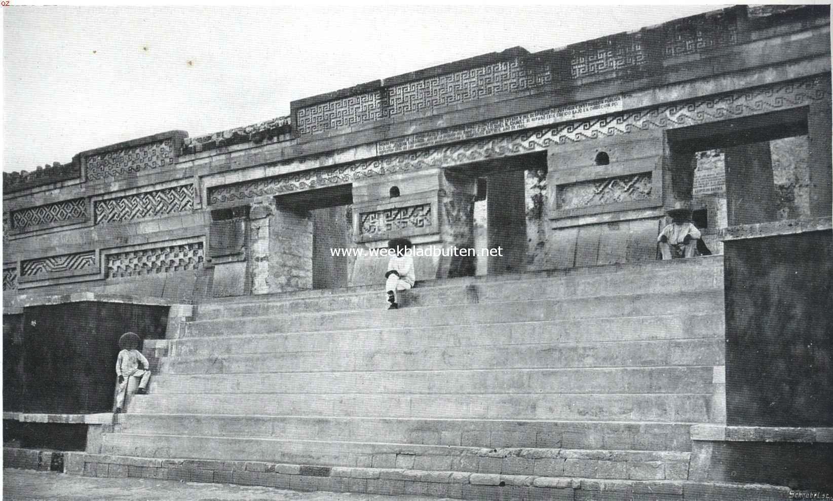 Wondere oudheden. Een Tolteken-paleis in Mitla. (gerestaureerd)