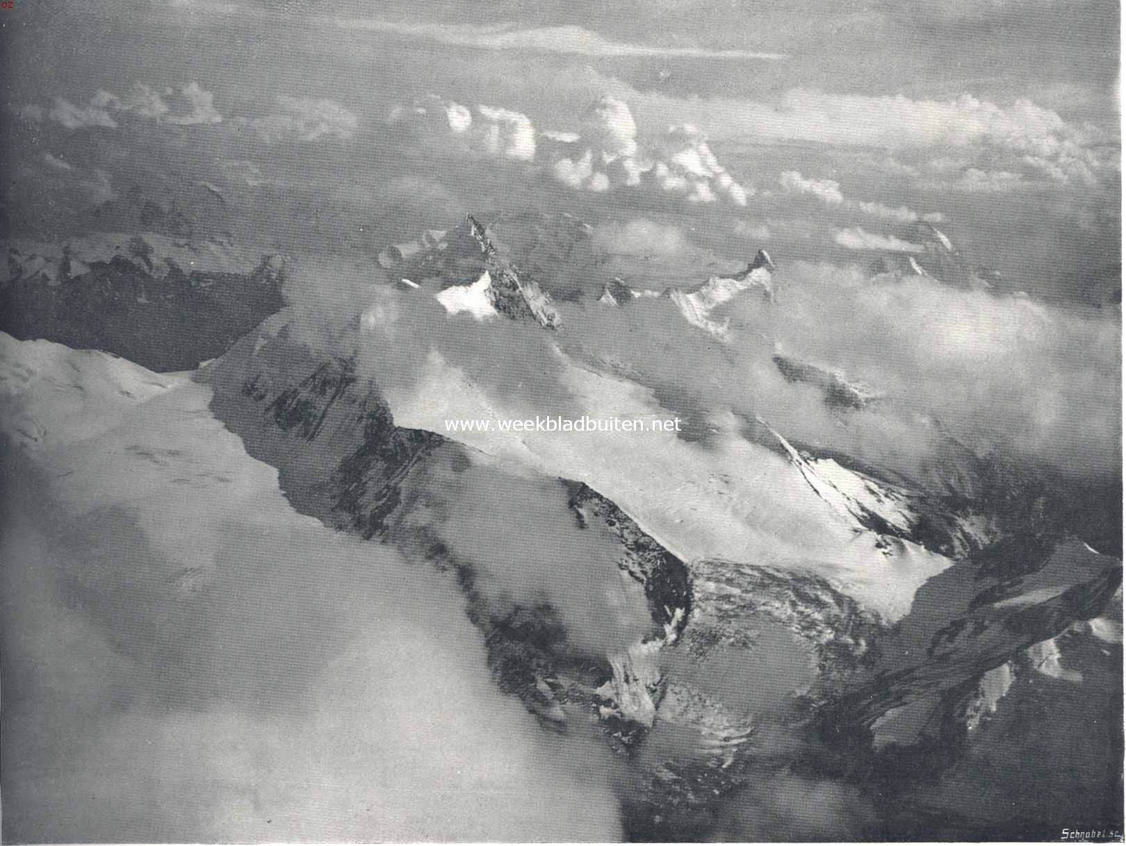 De luchtschipper Spelterini. De Weisshorngroep