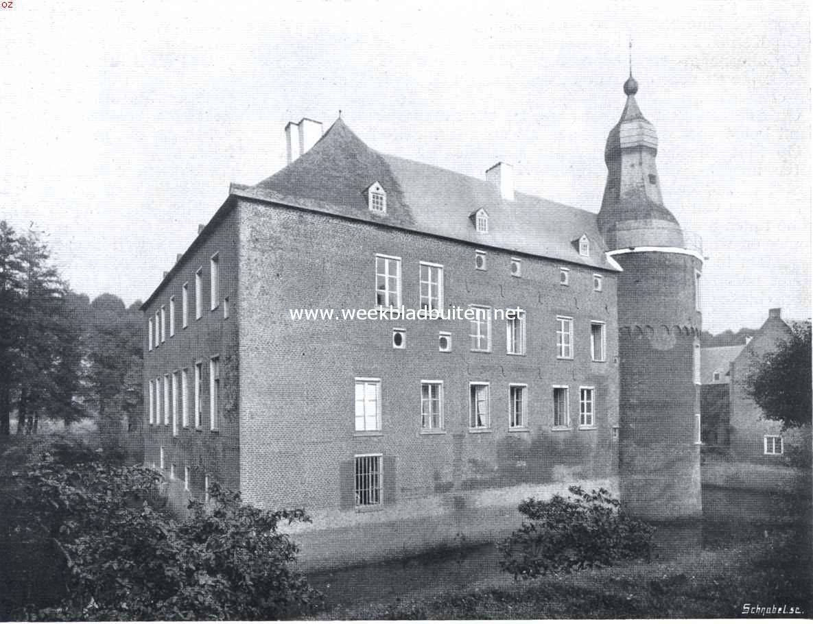 Het kasteel Well (L.). Het kasteel Well. Van west naar oost