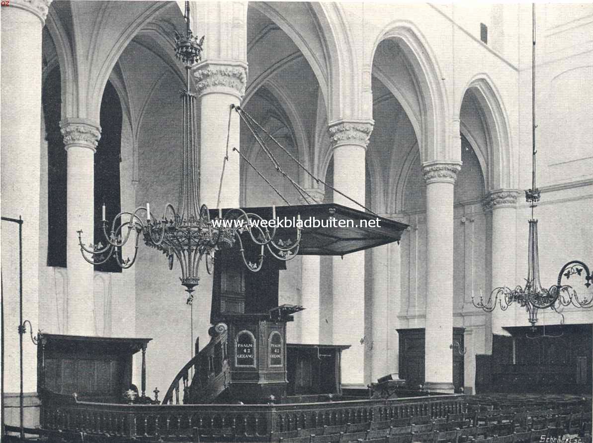 Preekgestoelte in de Groote Kerk te Goes