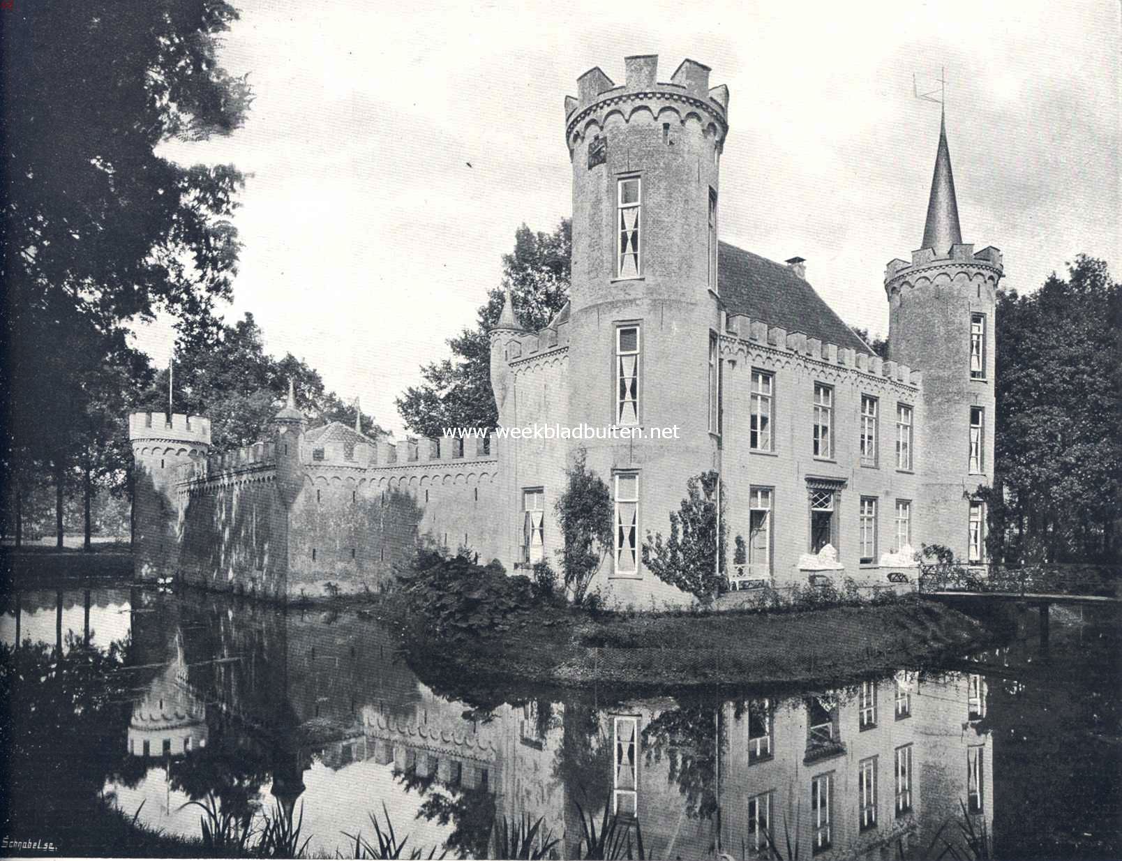 Het slot Henkenshage. Het slot Henkenshage, de zuid-west-zijde