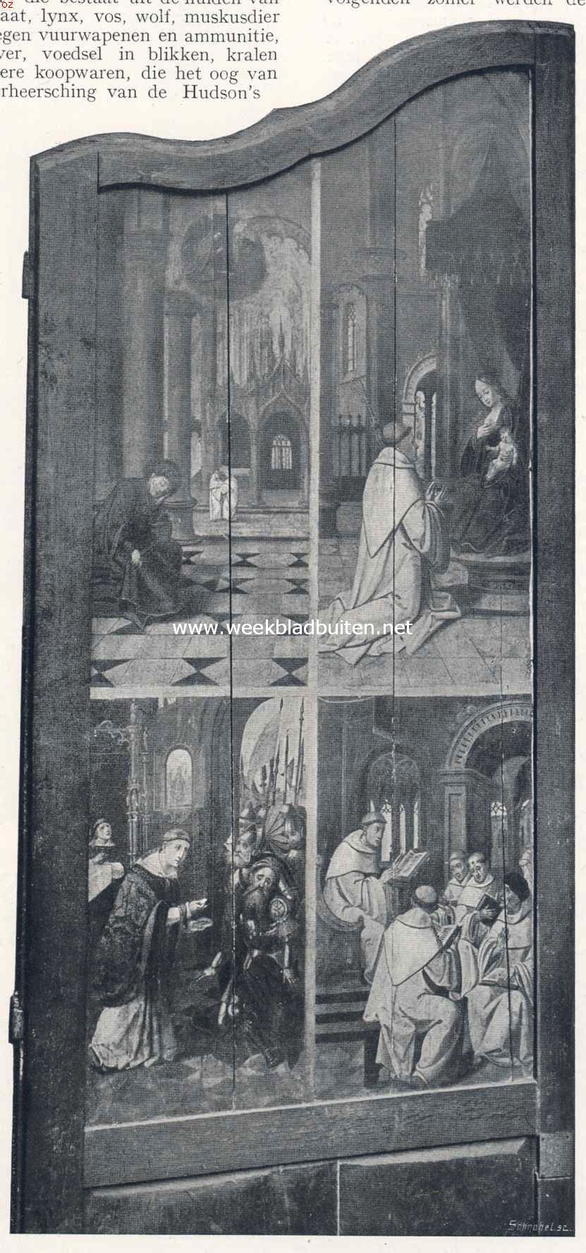 Horst (L.) en het kasteel. Schilderij, deel uitmakende van eene triptiek in de kerk te Horst (L.) 1
