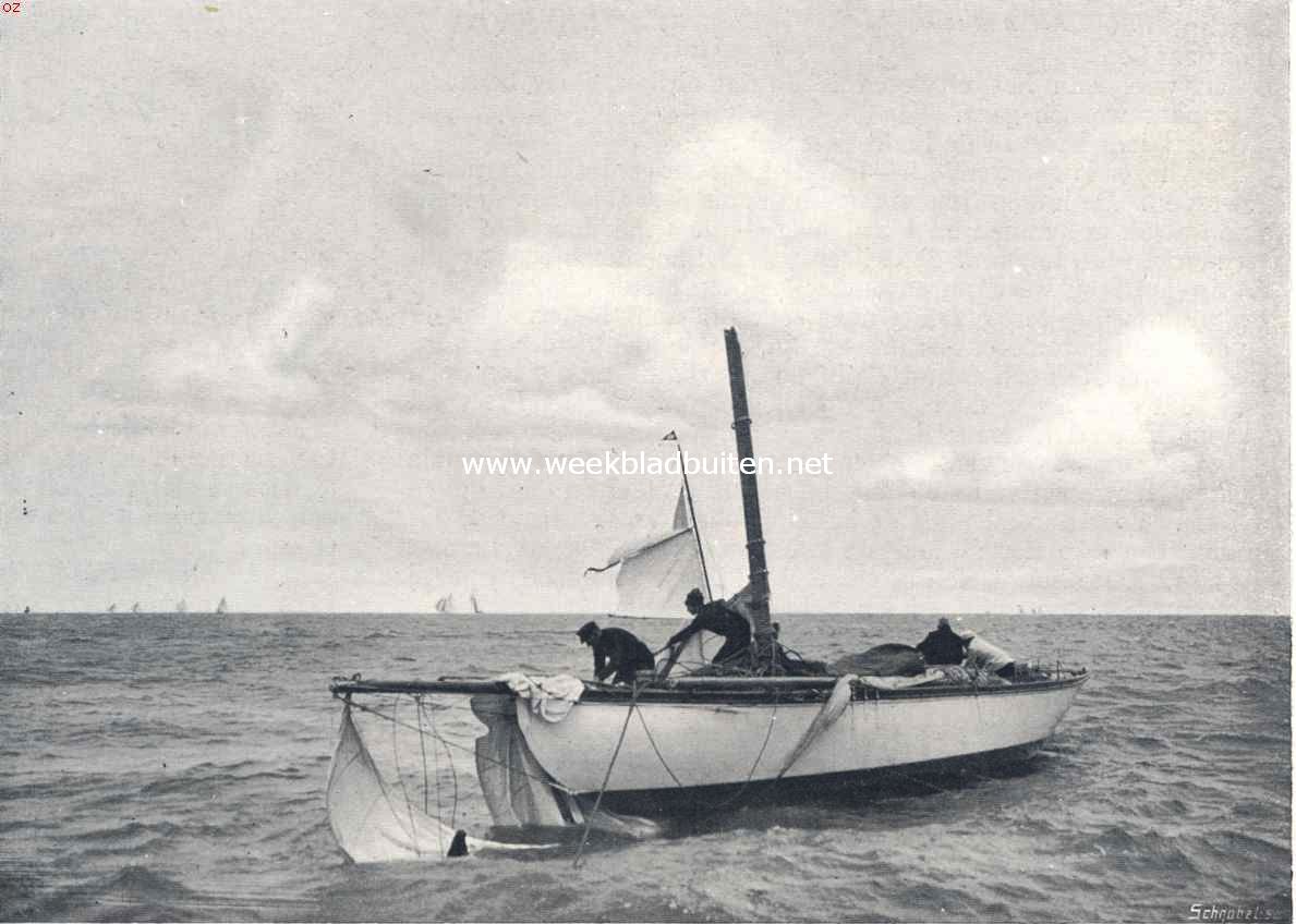 De zeilwedstrijd op de Zuiderzee van donderdag 5 mei. 