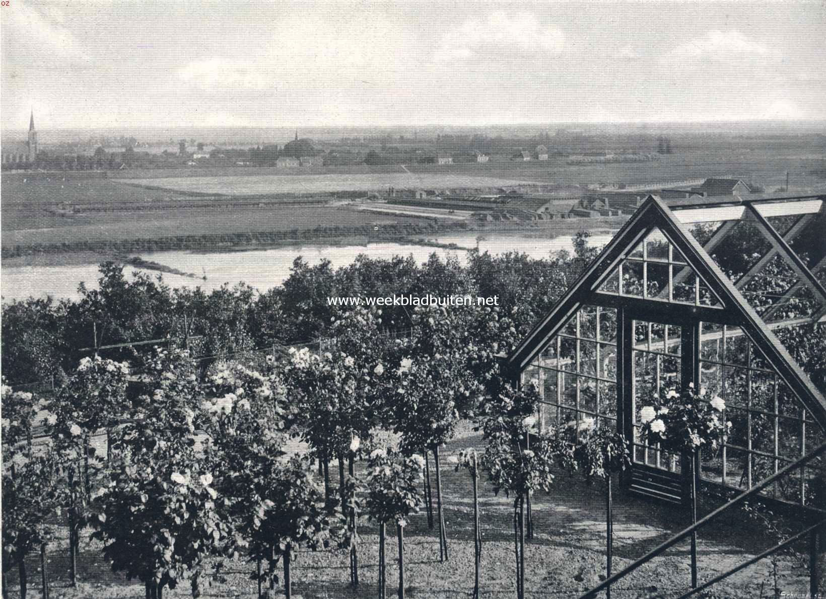 De Duno. Gezicht op het Rosarium van de Duno en op de Betuwe