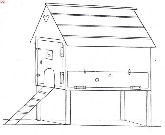 Fig. 1 model kippenhok