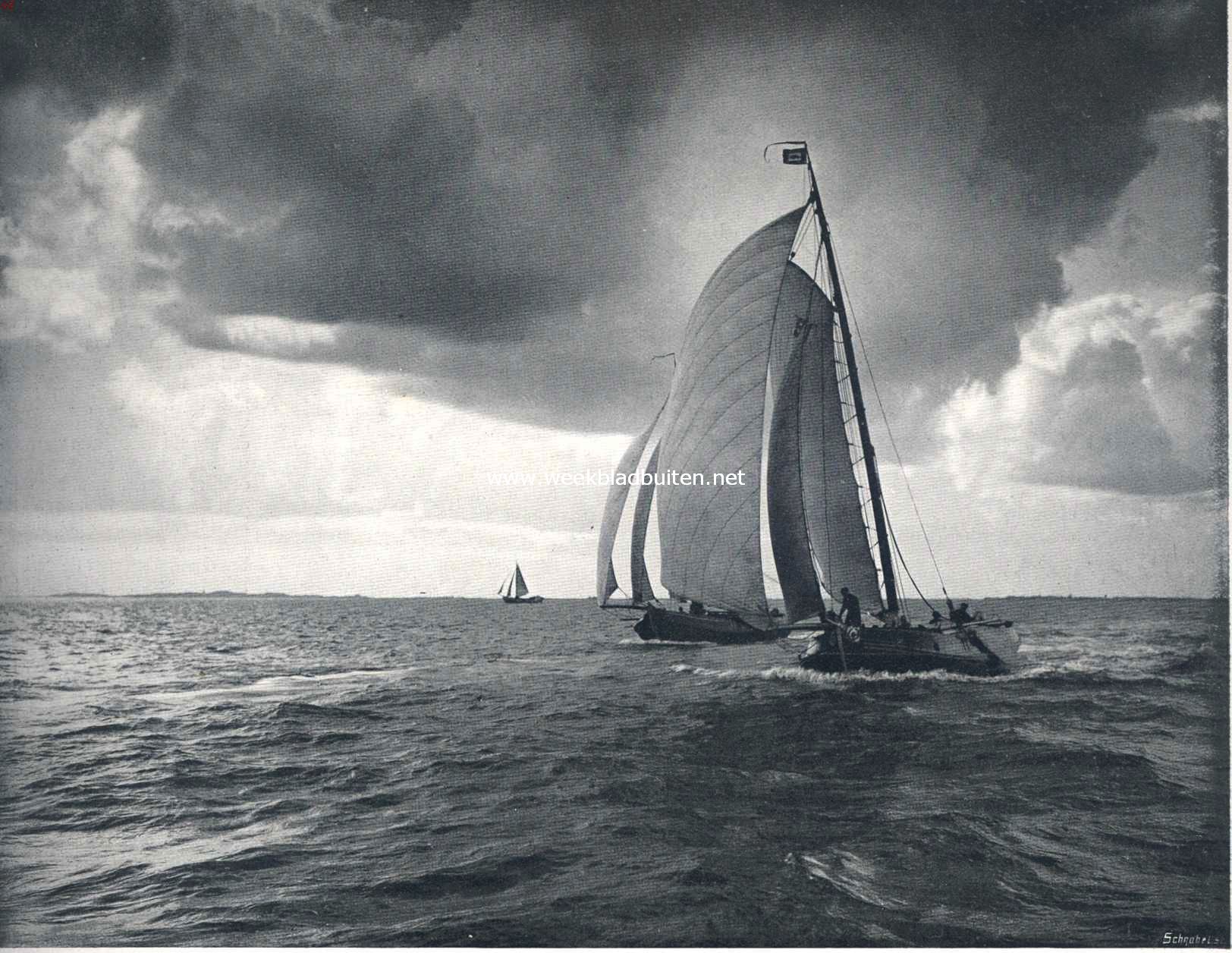 Zeilen. Met den boeier op de Zuiderzee