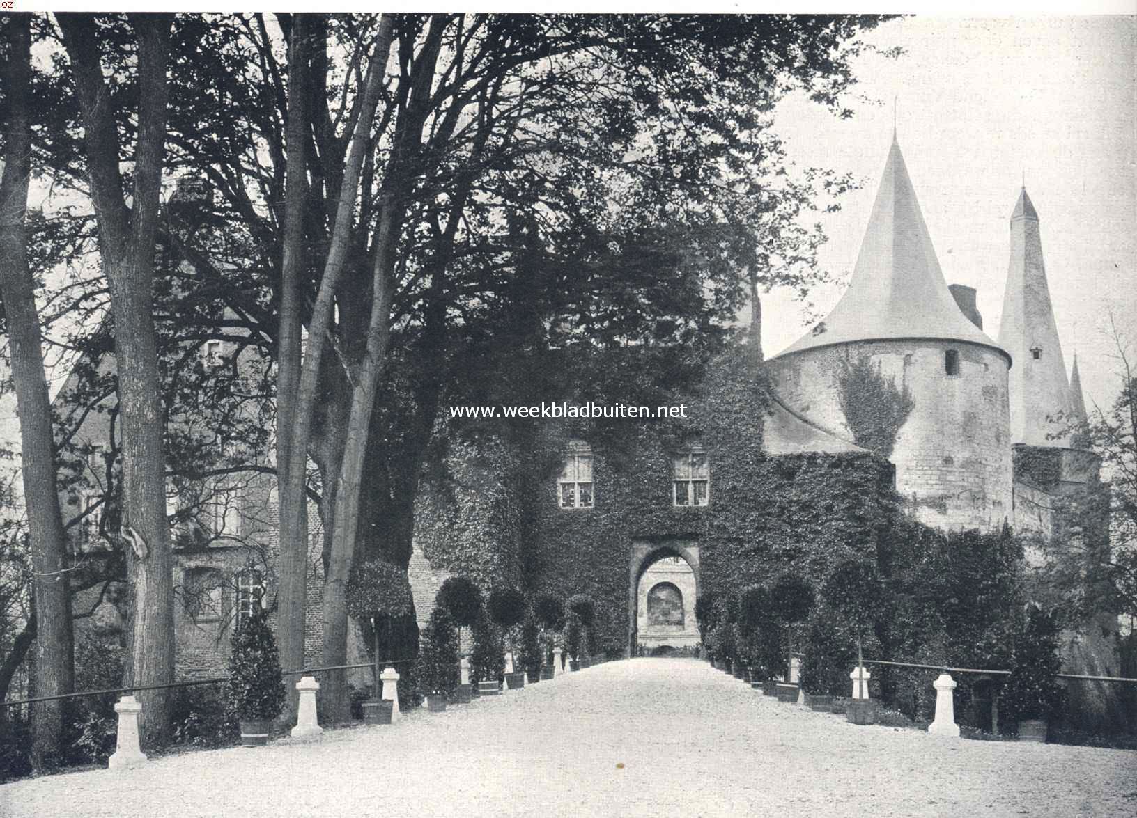Het kasteel Horn (L.). Ingang