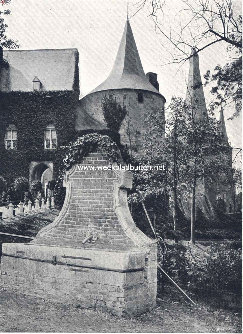 Het kasteel Horn (L.). De pomp