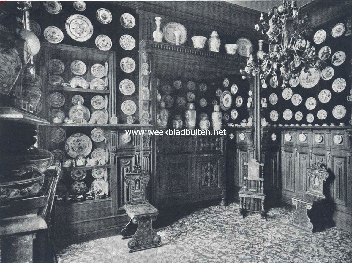 Het kasteel Horn. De collectie oud porselein
