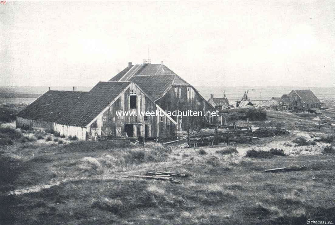 Rottummeroog. De woning van den strandvoogd, tevens uitzichttoren. Achterzijde