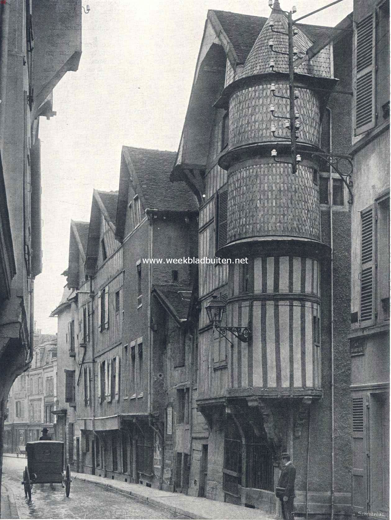 Troyes. Een straat vol oude gevels