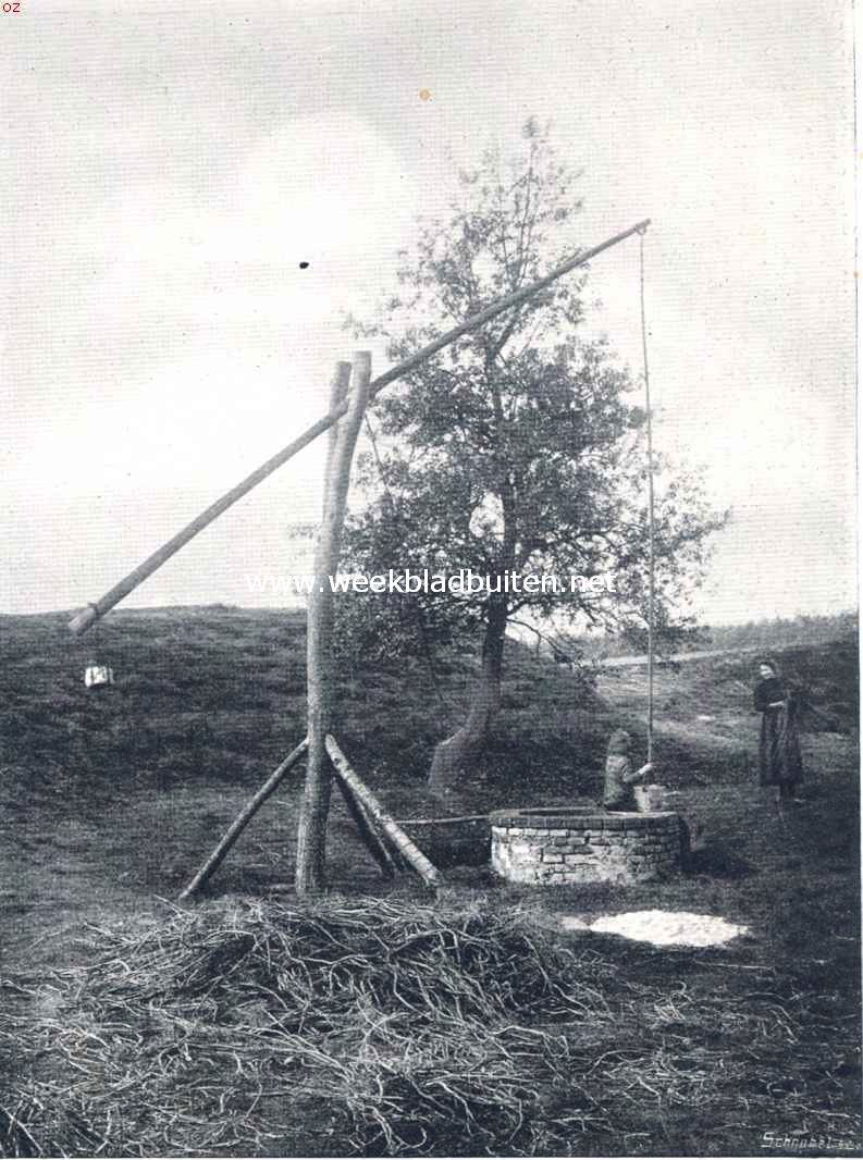 In een woonwagen door Nederland. Noord-Limburg. Aan den put