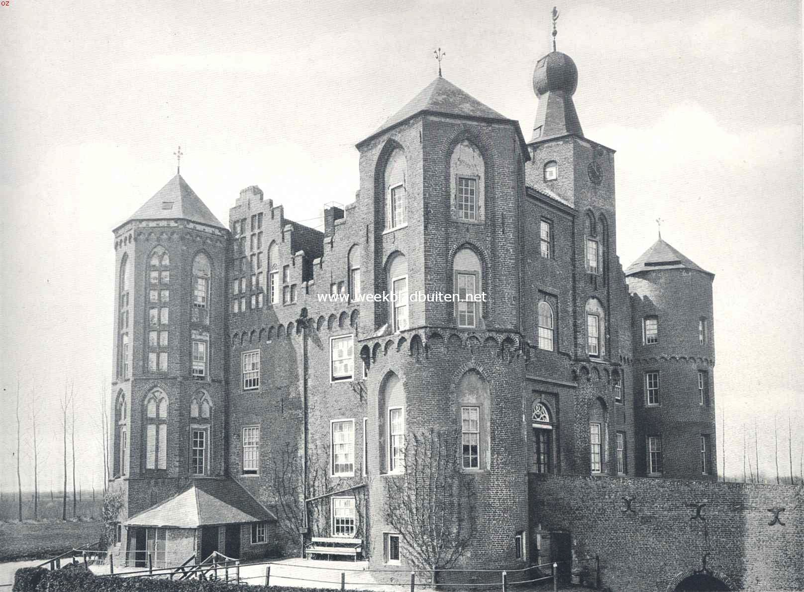 Het kasteel Croy. Voorzijde van het kasteel Croy