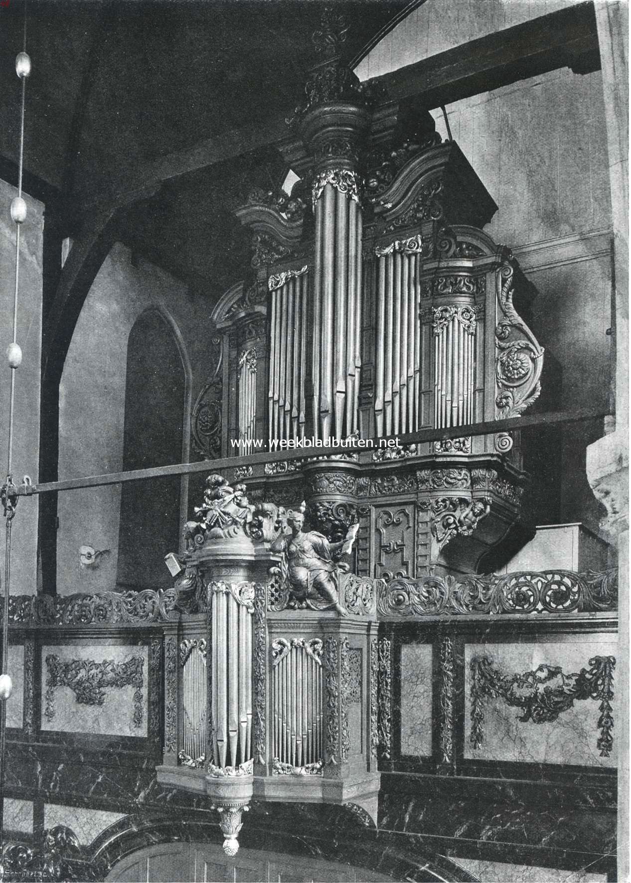 Het orgel in de Groote Waalsche Kerk te Amsterdam