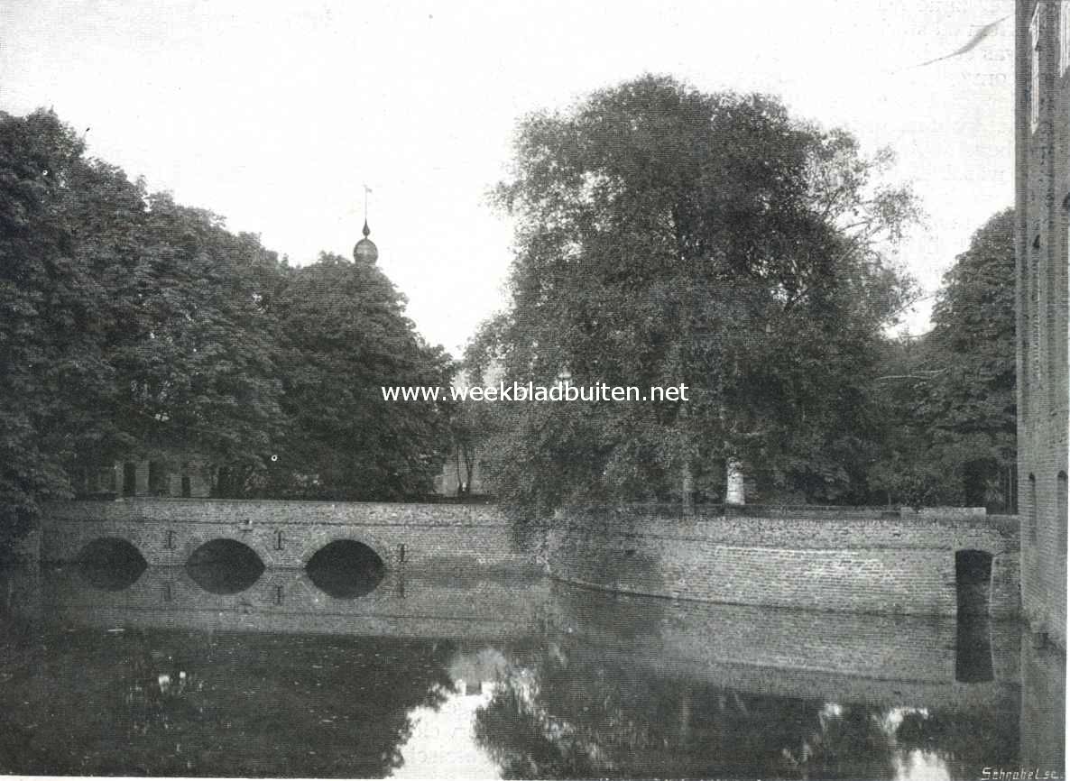 Het kasteel Arcen. Binnengracht