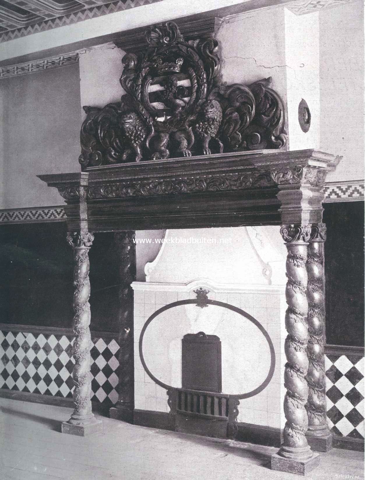 Het kasteel Arcen. Schoorsteen