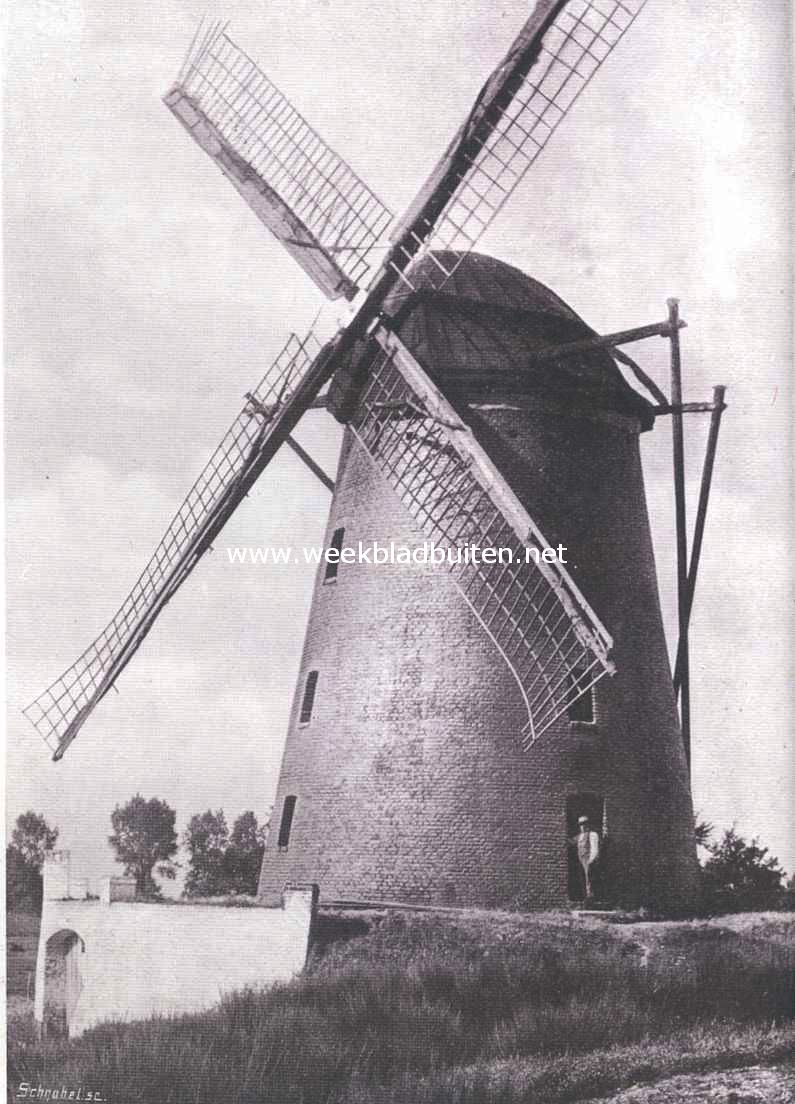 Steenen korenmolen op den Ubagsberg bij Heerlen (L.)