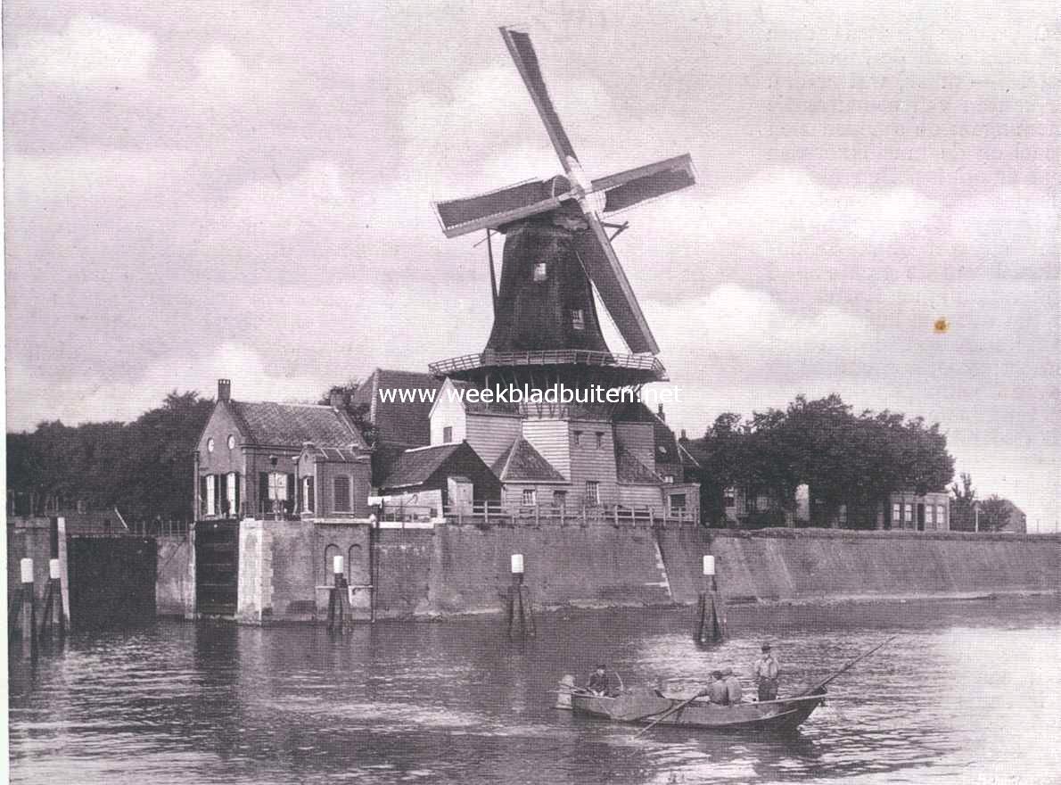 Molen op de Walkade bij Gorinchem