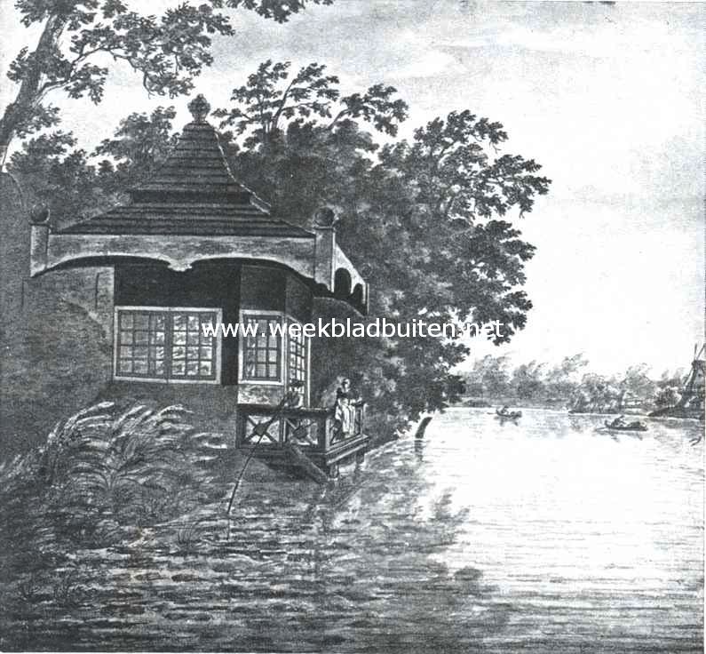 Gezicht op de rivier de Vecht