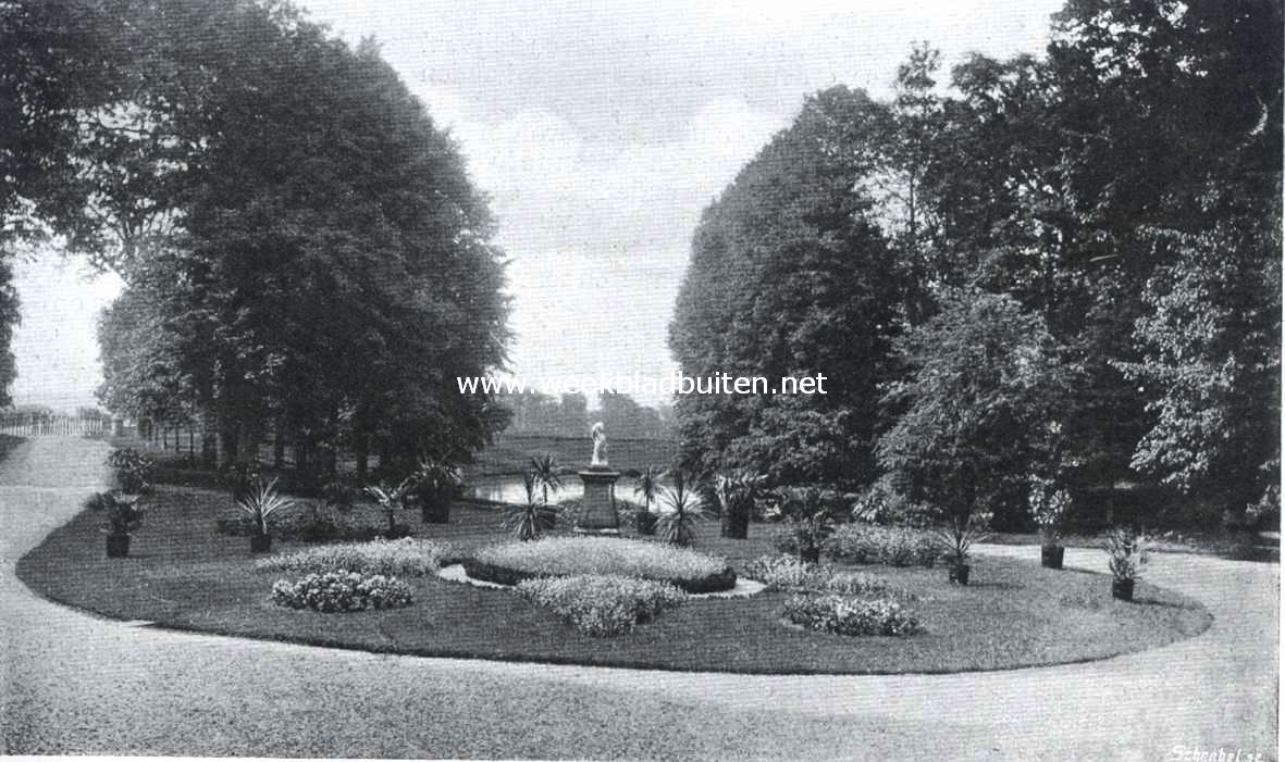 De buitenplaats Scheijbeek. Gezicht in het park