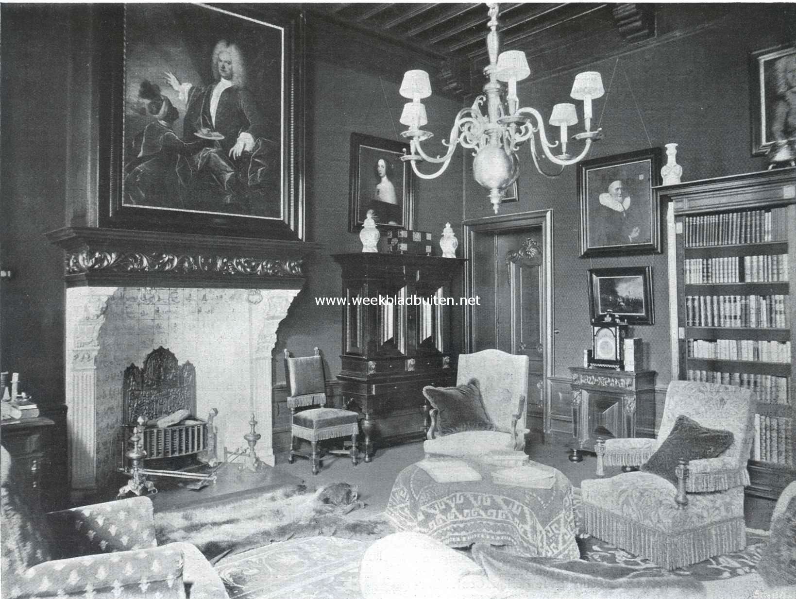 Het Oud-Prinsesse-Hof te Leeuwarden, de linker voorkamer