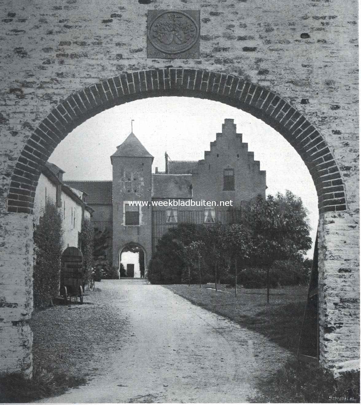Gezicht op het Huis Heijen in Limburg