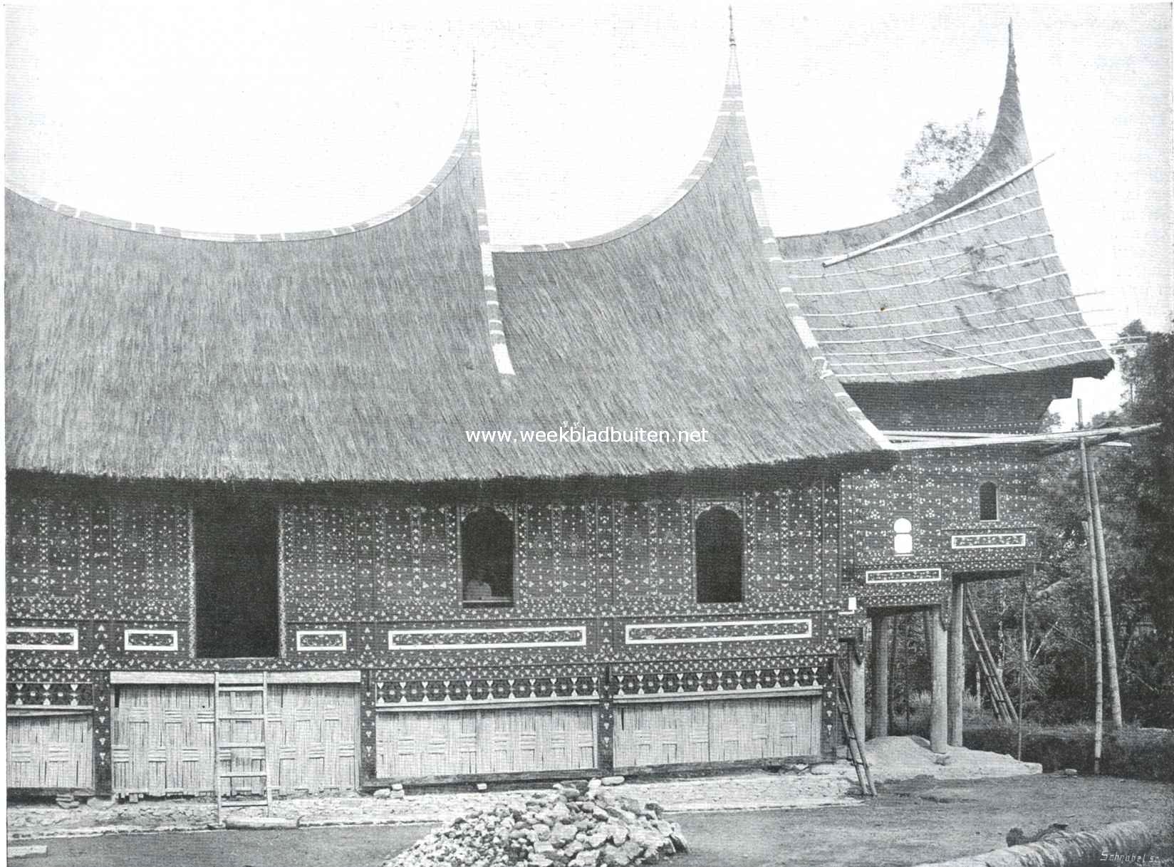 Van Sumatra's Westkust. Een huis uit de bovenlanden