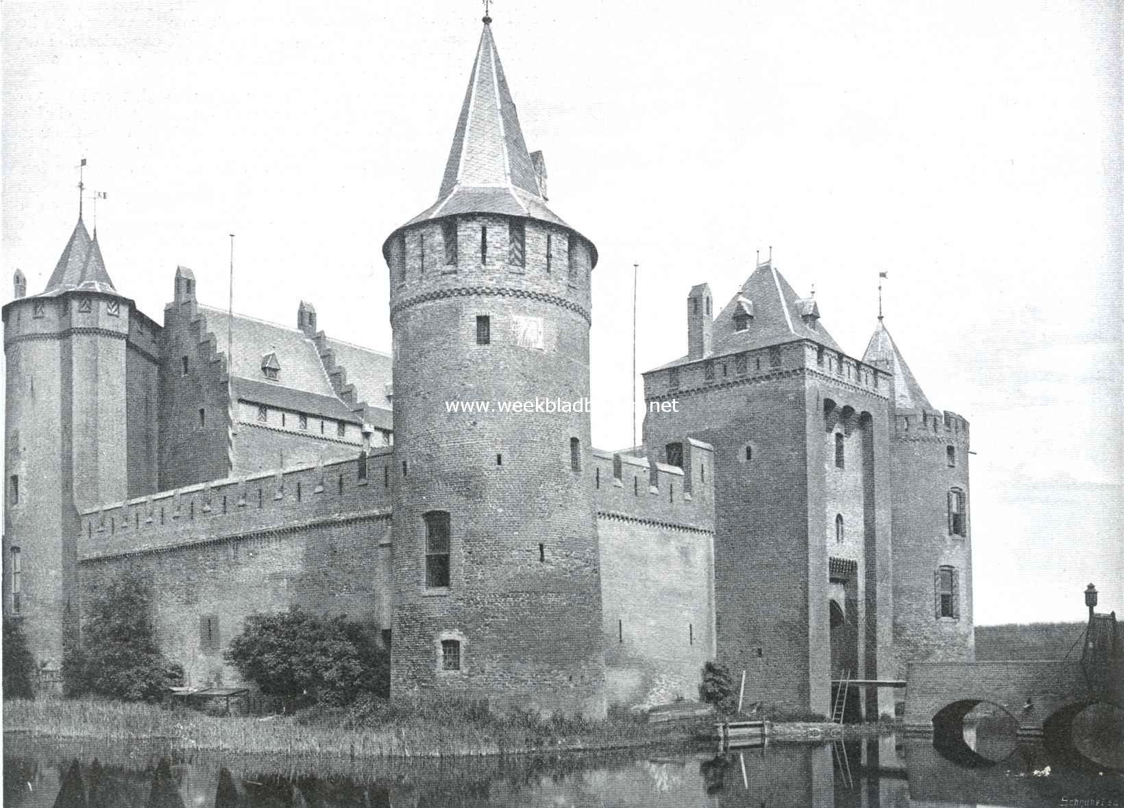 Het Muiderslot. Gezien van de landzijde