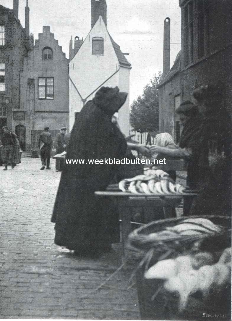 Brugge. Op de Vischmarkt