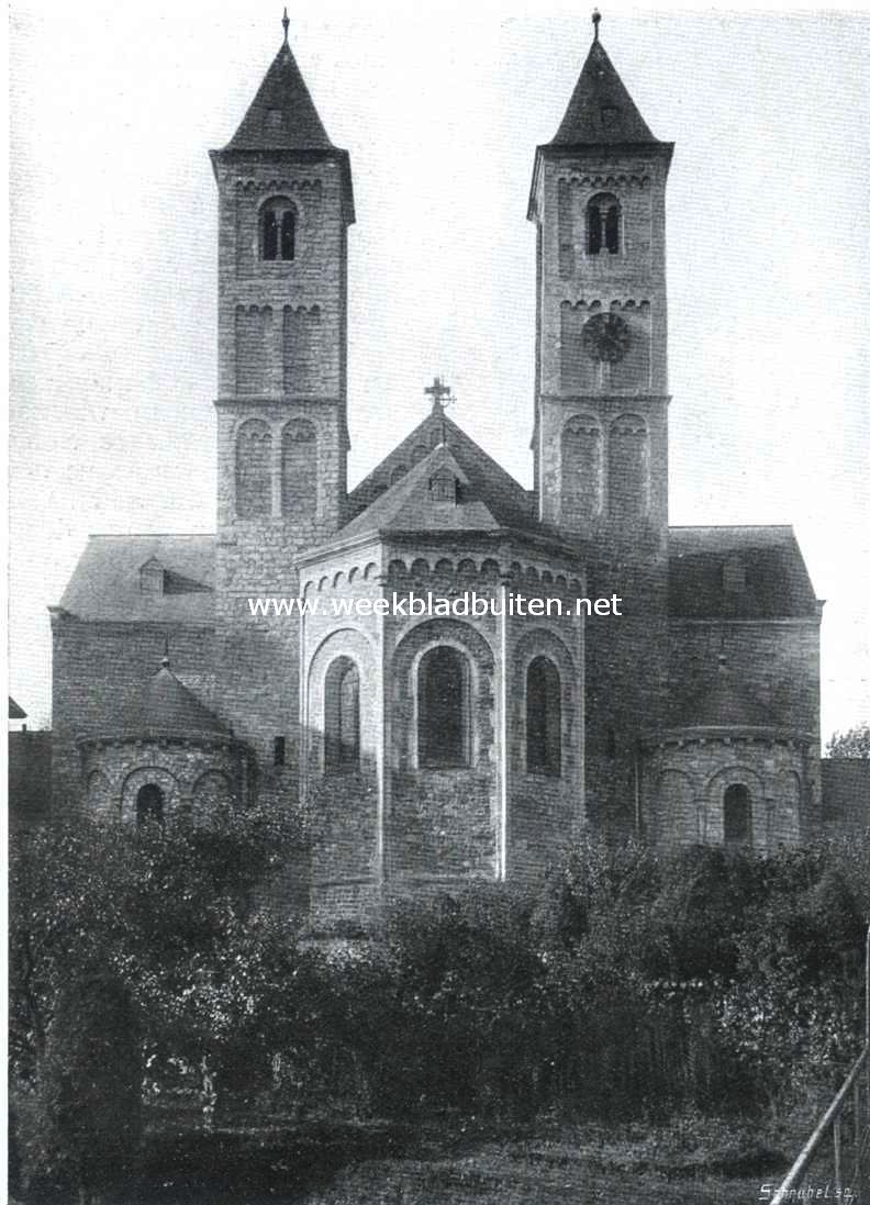 De kerk van St. Odilinberg. Koorzijde