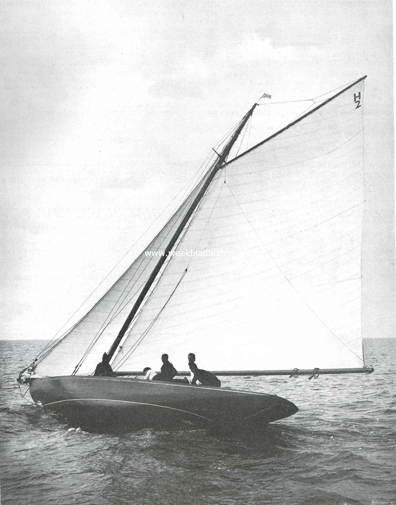 Wedstrijd gehouden op 27 Augustus l.l. om de Coupe de Belgique de Huit Mtres, tusschen de Royal Yacht Club de Belgique en de Zeilvereeniging 
