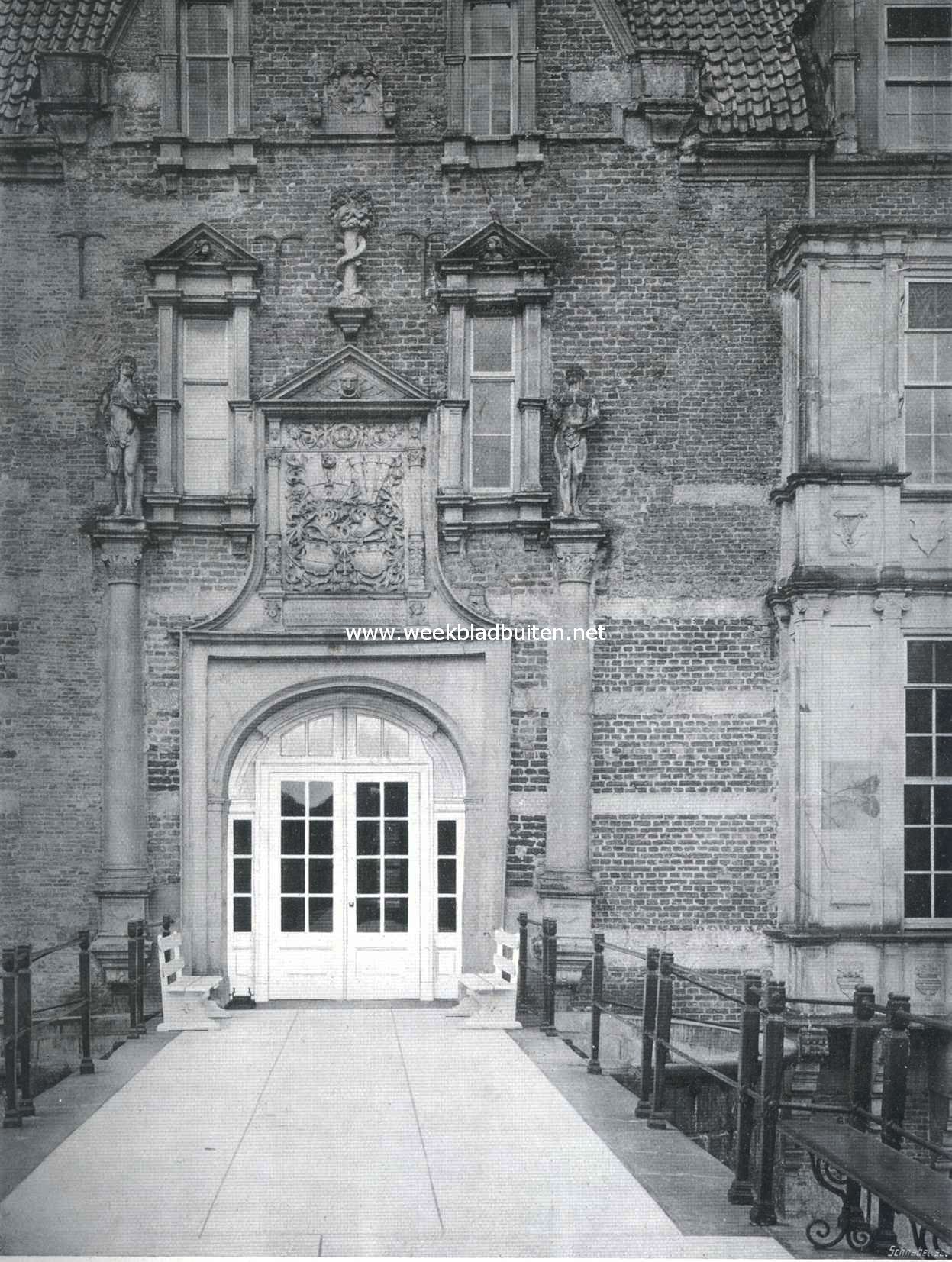 Het kasteel Weldam bij Goor. Achterzijde
