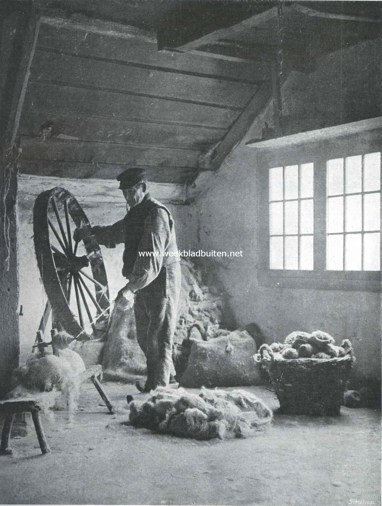 Koedekspinner in Laren (N.-H.)