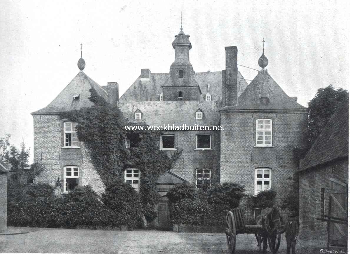 Kasteel Blijenbeek. Voorzijde en voorhof