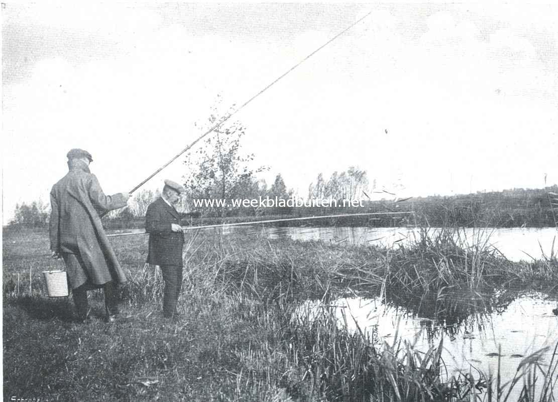 Snoekvisschen met den hengel. Plekjes waar de snoek zich bij voorkeur ophoudt